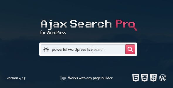 Ajax Search Pro 4.29.1 – Live WordPress Search & Filter Plugin